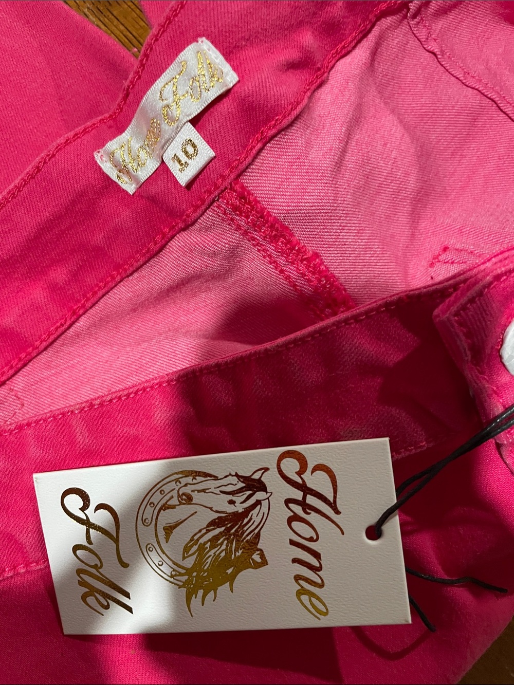 Women’s Flare Jeans in Hot Pink - Picture 4 of 6